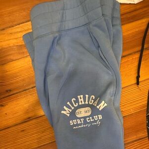 Blue Michigan Surf Club Sweatpants
